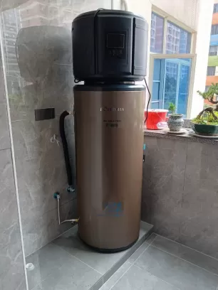 All in one heat pump water heater 200L，installed in the apartment20